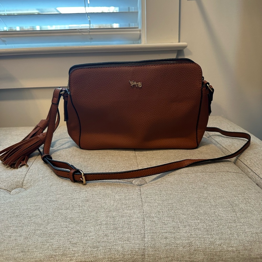 Brown Leather Crossbody Bag